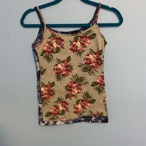 Pink Floral Aeropostale Tank Top